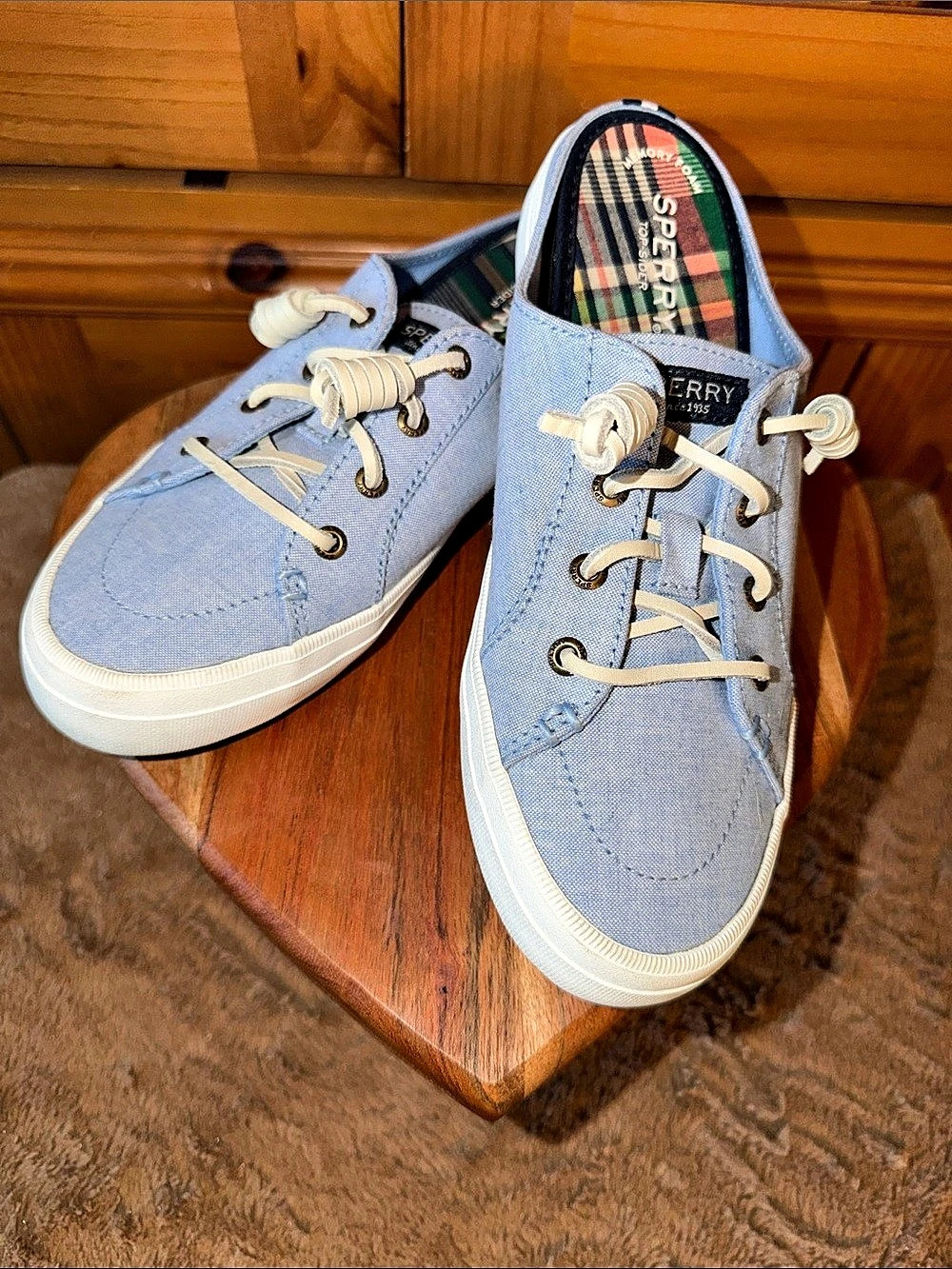Sperry Crest Vibe Sneaker Blue Plaid